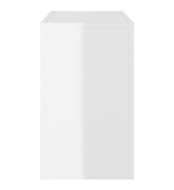 Tables basses gigognes 3 pcs Blanc brillant Aggloméré