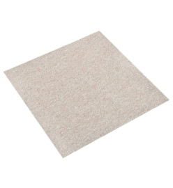 Dalles de tapis de sol 20 pcs 5 m² 50x50 cm Beige clair