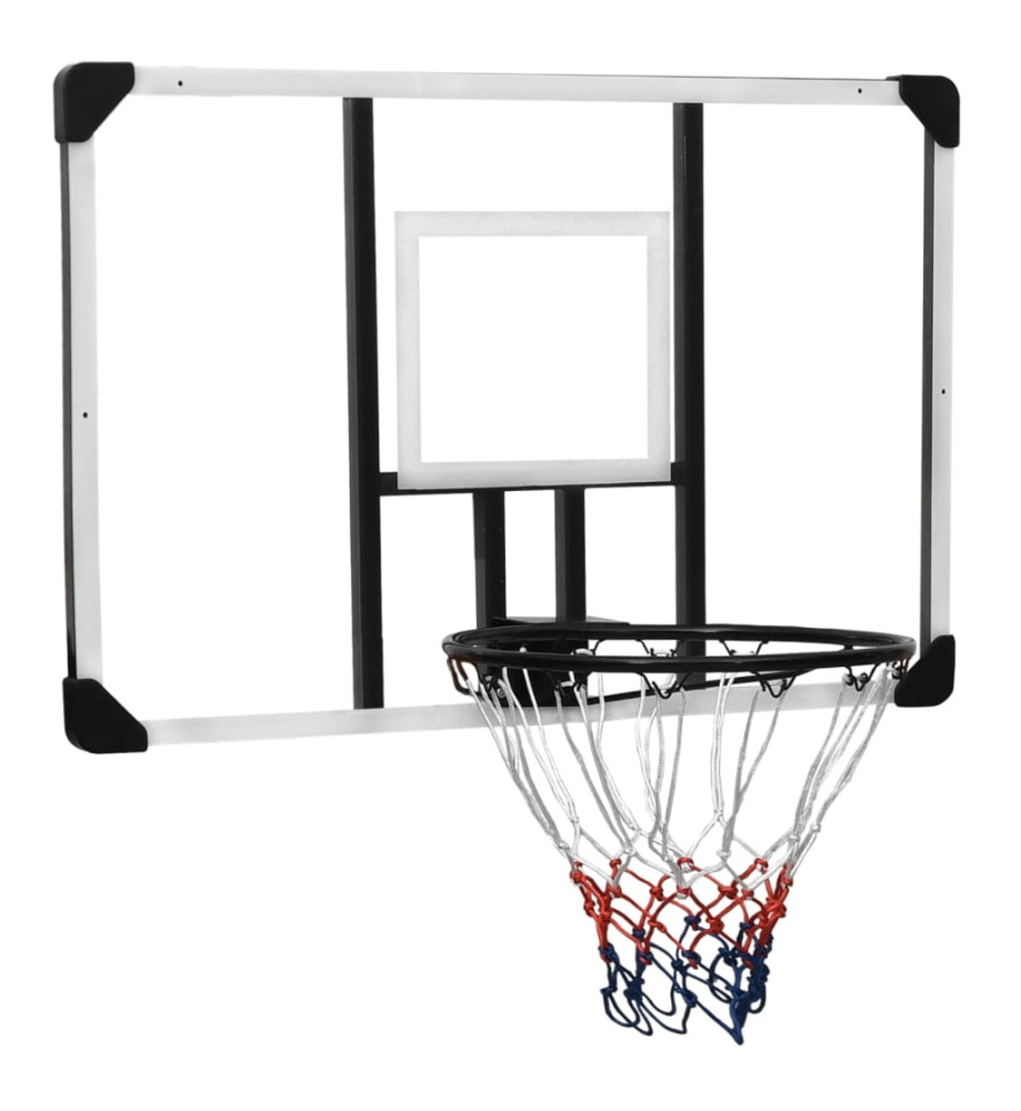 Panneau de basket-ball Transparent 106x69x3 cm Polycarbonate