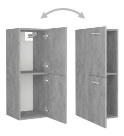 Armoire de salle de bain Gris béton 30x30x80 cm Aggloméré