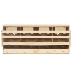 Pondoir 4 compartiments 106x40x45 cm bois de pin massif