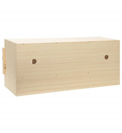 Pondoir 4 compartiments 106x40x45 cm bois de pin massif