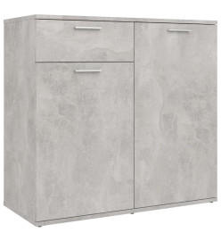 Buffet Gris béton 80x36x75 cm Aggloméré