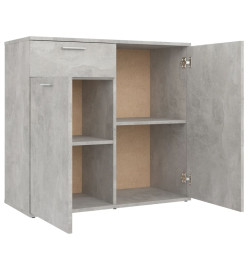 Buffet Gris béton 80x36x75 cm Aggloméré