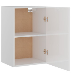 Armoire suspendue Blanc brillant 39,5x31x60 cm Aggloméré