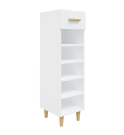 Armoire à chaussures Blanc 30x35x105 cm Bois d'ingénierie