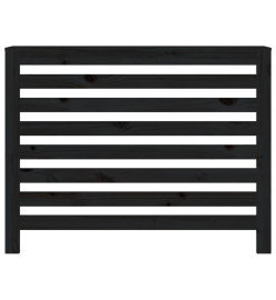 Cache-radiateur Noir 108,5x19x84 cm Bois massif de pin