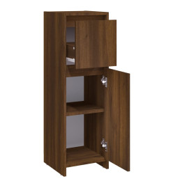 Armoire de bain Chêne marron 30x30x95 cm Bois d'ingénierie