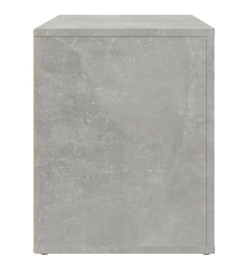 Table de chevet Gris béton 60x36x45 cm Bois d'ingénierie