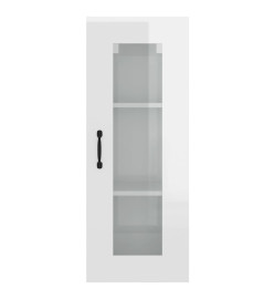 Armoire murale suspendue Blanc brillant 34,5x34x90 cm