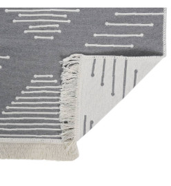 Tapis Gris foncé 160x230 cm Coton