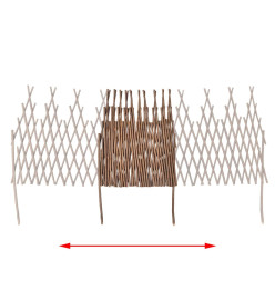 Clôture en treillis de saule 5 pcs