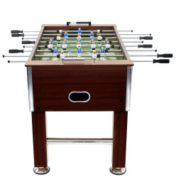 Table de football Acier 60 kg 140 x 74,5 x 87,5 cm Marron