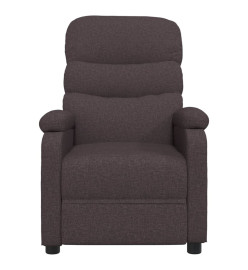 Fauteuil de massage Marron foncé Tissu