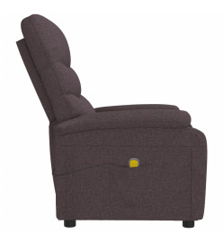 Fauteuil de massage Marron foncé Tissu