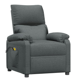 Fauteuil électrique de massage Gris foncé Tissu