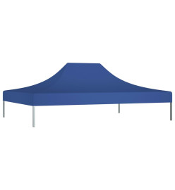 Toit de tente de réception 4x3 m Bleu 270 g/m²