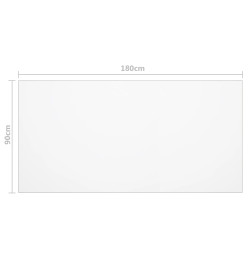 Protecteur de table mat 180x90 cm 1,6 mm PVC