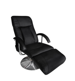 Fauteuil de massage Noir Similicuir