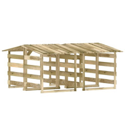 Pergolas avec toits 4 pcs 100x90x100 cm Bois de pin imprégné