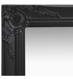 Miroir mural style baroque 40x40 cm noir