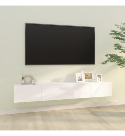 Meubles TV 2 pcs Blanc 100x30x30 cm Bois d'ingénierie