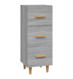 Buffet Sonoma gris 34,5x34x90 cm Bois d'ingénierie