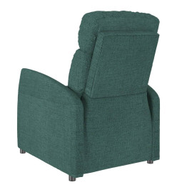 Fauteuil de massage Vert foncé Tissu