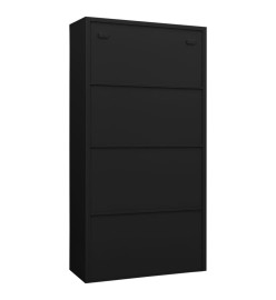 Armoire à casiers Noir 90x40x180 cm Acier