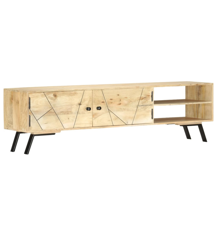 Meuble TV 140x30x40 cm Bois de manguier massif