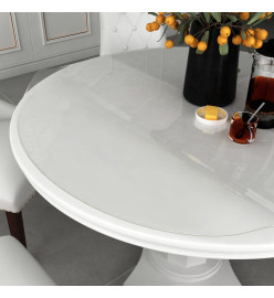 Protecteur de table transparent Ø 80 cm 2 mm PVC