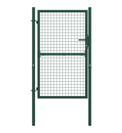 Portail de clôture Acier 100x150 cm Vert