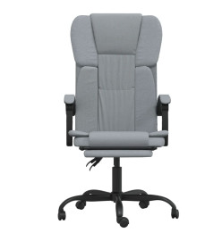 Fauteuil inclinable de bureau Gris clair Tissu