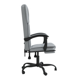 Fauteuil inclinable de bureau Gris clair Tissu