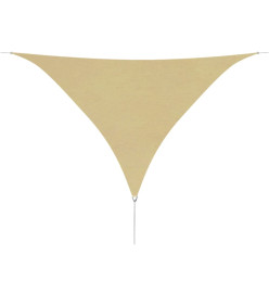 Parasol en tissu Oxford triangulaire 3,6x3,6x3,6 m Beige