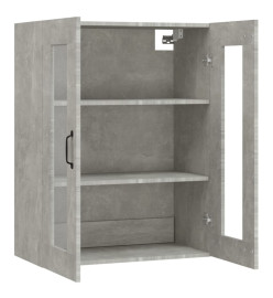 Armoire murale suspendue Gris béton 69,5x34x90 cm