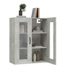 Armoire murale suspendue Gris béton 69,5x34x90 cm