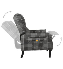 Fauteuil de massage inclinable Gris Tissu