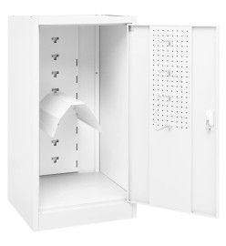 Armoire à selles Blanc 53x53x105 cm Acier