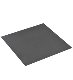 Planche de plancher PVC autoadhésif 5,11 m² Noir avec motif