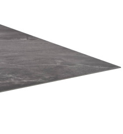 Planche de plancher PVC autoadhésif 5,11 m² Noir avec motif