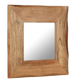 Miroir cosmétique 50x50 cm Bois solide d'acacia