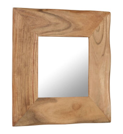 Miroir cosmétique 50x50 cm Bois solide d'acacia