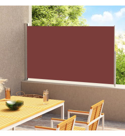 Auvent latéral rétractable de patio 180x300 cm Marron