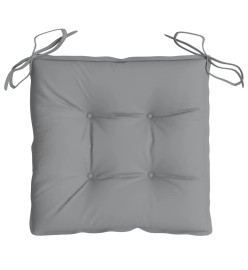 Coussins de chaise 6 pcs gris 40x40x7 cm tissu oxford