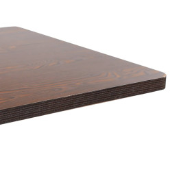 Table de bistro Marron foncé 80x80 cm MDF