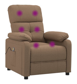 Fauteuil de massage Marron Tissu