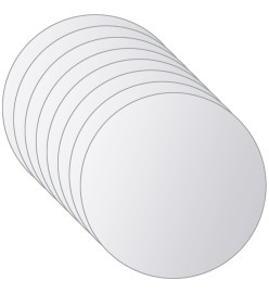 Carreau de miroir 8 pcs Rond Verre