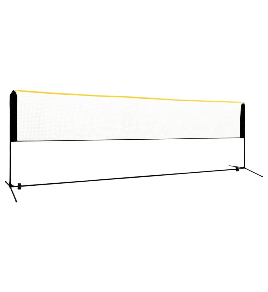 Filet de badminton réglable 500x103x94-158 cm Métal