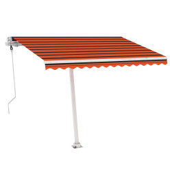 Auvent automatique sur pied 350x250 cm Orange/marron